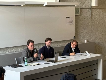 Daniel Meier during his speech with session moderator Leo Juanico and Jamil Sayah